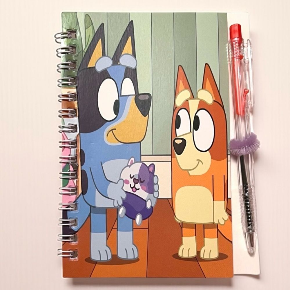 🤯5/$25🤯 Bluey Spiral Notebook with Pen